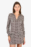 Diane Von Furstenberg Brown Pattern Shift Dress Size 6