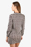 Diane Von Furstenberg Brown Pattern Shift Dress Size 6