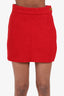 Vivienne Westwood Red Wool Mini Skirt Size 42