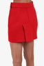 Vivienne Westwood Red Wool Mini Skirt Size 42