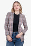 Veronica Beard Multicolor Houndstooth Wool Blazer Size 0