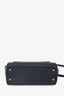 Dolce & Gabbana Black Leather Medium Sicily Top Handle Bag With Strap