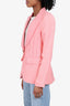 Smythe Pink Pintuck Blazer Size 2