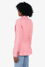 Smythe Pink Pintuck Blazer Size 2