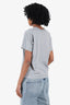Play Comme des Garcons Grey Double Heart Patch T-Shirt Size S