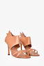 Manolo Blahnik Tan Leather Strappy Heels Size 38