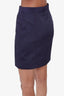 M Missoni Navy Textured Zip-up Mini Skirt Size 40