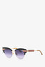 Gucci Black/Gold Toned Cat Eyed Sunglasses