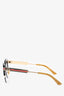 Gucci Black/Gold Toned Cat Eyed Sunglasses
