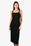 Gucci Black Patent Trim Midi Dress Size M
