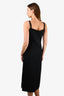 Gucci Black Patent Trim Midi Dress Size M