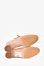 Miu Miu Beige Patent Leather Embellished Mary Jane Heels Size 37