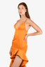 Lovers + Friends Yellow Ruffle Asymmetrical 'Riya' Gown Size XS