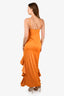 Lovers + Friends Yellow Ruffle Asymmetrical 'Riya' Gown Size XS