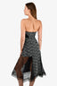 Alexis Black/White Lace Strapless Corset Dress Size S