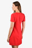 Valentino Red Lip Detail Shift Dress Size 40