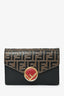 Fendi Black/Brown FF Monogram Wallet On Chain