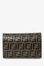 Fendi Black/Brown FF Monogram Wallet On Chain