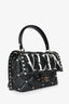 Valentino Black 'Candy Stud VLTN' Top Handle with Strap