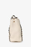 Valentino White Leather Mini Rockstud Tote with Strap