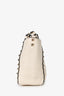 Valentino White Leather Mini Rockstud Tote with Strap