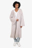 The Row Grey Wool Sweater Duster Open Cardigan Size 1