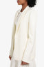 R+A White Studded Blazer Size S