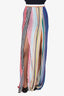 Missoni Multicolor Striped Sheer Open Flare Pants XS
