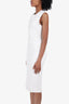 A.L.C. White Scallop Hem Midi Dress Size S