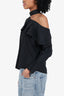 Walter Baker Black Off The Shoulder Ruffle Blouse Size S