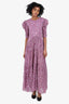 Isabel Marant Etoile Pink Floral Print Maxi Dress Size 36