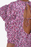 Isabel Marant Etoile Pink Floral Print Maxi Dress Size 36