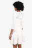 Herve Leger White Strappy Bodycon Bandage Mini Dress Size XXS