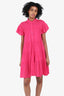 Isabel Marant Etoile Pink Lanikaye Ruffle Dress sz 34