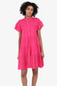 Isabel Marant Etoile Pink Lanikaye Ruffle Dress Size 34