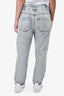Isabel Marant Etoile Light Blue Wash Denim High Waisted Straight Leg Jeans Size 40