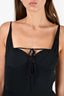 Jonathan Simkhai Black Ruched Detail Maxi Dress Size 6