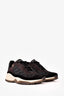 Chanel Black/White Suede/Nylon Interlocking CC Logo Sneakers Size 38