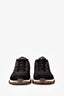 Chanel Black/White Suede/Nylon Interlocking CC Logo Sneakers Size 38
