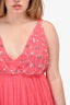 Needle & Thread Pink Embellished Sleeveless Gown Size 6