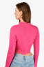 The Attico Pink Wool Distressed Sweater Est. Size XS