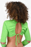 Jacquemus Green Open Back Cropped Top Size XS
