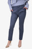 The Row Blue Wool Cigarette Pants Size 6