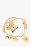 Valentino Gold Toe Estrop Drop Single Earring