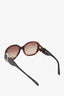 Chloe Brown Frame Rounded Sunglasses