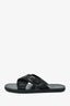 Dior Homme Black Leather Crossover Sandals Size 42 Mens