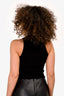 Cotton Citizen Black Ribbed Cut-Out Detailed Top Size M