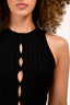 Cotton Citizen Black Ribbed Cut-Out Detailed Top Size M