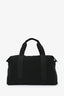 James Perse Black Highland Leather Trimmed Nylon Duffle Bag with Strap