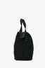 James Perse Black Highland Leather Trimmed Nylon Duffle Bag with Strap